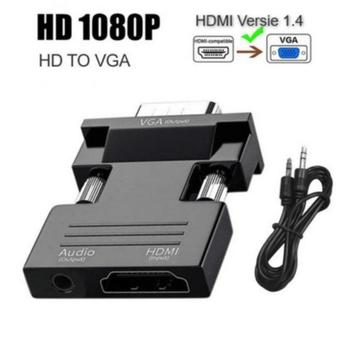 Nieuwe HDMI naar VGA Adapter met soundkabel  beschikbaar voor biedingen
