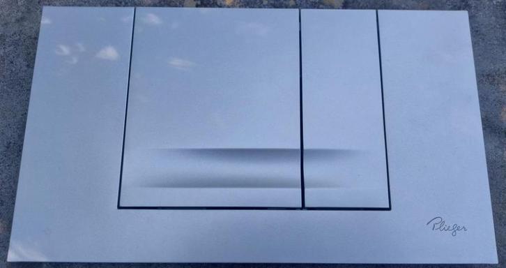 Bedieningspaneel Plieger compact WC Dual flush, Doe-het-zelf en Verbouw, Sanitair, Nieuw, Toilet, Chroom, Ophalen of Verzenden