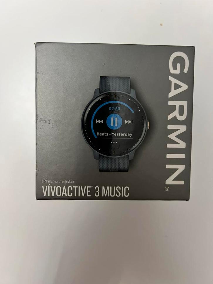 Garmin Vivoactive 3 Music - Defect, Sieraden, Tassen en Uiterlijk, Smartwatches, Gebruikt, Android, Zwart, Afstand, Waterdicht