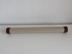 Retro vintage breinaaldenkoker bruin beige kunststof 41,5 cm, Hobby en Vrije tijd, Breien en Haken, Ophalen of Verzenden, Zo goed als nieuw