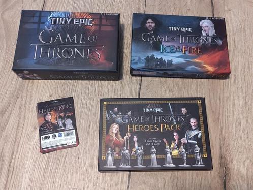 Tiny Epic Game of Thrones + Expansions, Hobby en Vrije tijd, Gezelschapsspellen | Bordspellen, Zo goed als nieuw, Een of twee spelers