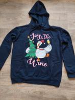 Blauwe hoodie met kerstprint - Maat S, Kleding | Dames, Blauw, Merry Christmas, Nieuw, Ophalen of Verzenden