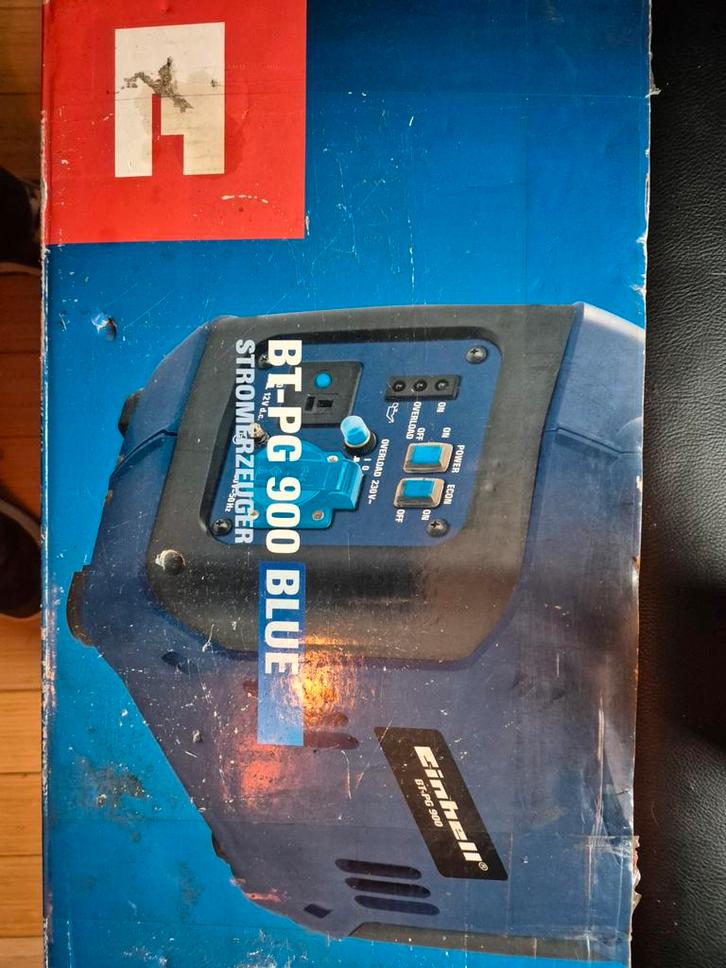 Einhell BT-PG 900 BLUE Aggregaat( Nieuw in doos,), Doe-het-zelf en Verbouw, Aggregaten, Nieuw, Benzine, 5 tot 10 kVA, Geluidgedempt