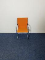 4 x Vergaderstoel Thonet S55, oranje stof, design, Ophalen, Gebruikt, Overige kleuren, Vier