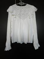 Witte tuniek blouse met kant, maat 38, Maat 38/40 (M), H&M, Wit, Ophalen of Verzenden