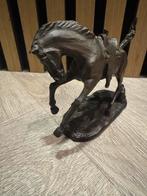 Bronzen the franklin mint rodeo western paard, Verzenden, Zo goed als nieuw, Dier