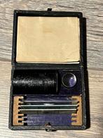 Doosje met hand microscoop (origineel uit Duitsland), Antiek en Kunst, Ophalen