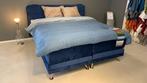 Perzona elektrische boxspring 180x200, Ophalen, Blauw, Tweepersoons, Zo goed als nieuw