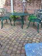 Leuk brocant tuinsetje, Tuin en Terras, Tuinsets en Loungesets, Ophalen, Gebruikt, Aluminium, 2 zitplaatsen