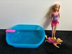 Barbie met zwembad en honden, Kinderen en Baby's, Zo goed als nieuw, Ophalen, Barbie