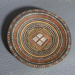 Vintage ca. 1972 Indonesian Handgesneden Houten Sierbord, Ophalen of Verzenden