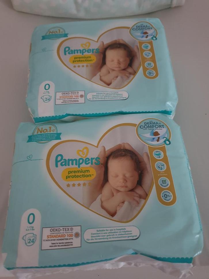 Pampers Premium Protection Maat 0 (2x24 stuks), Kinderen en Baby's, Overige Kinderen en Baby's, Nieuw, Ophalen of Verzenden