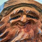 Zwarte woud vintage bosgeest, houtsnijwerk, hout sculptuur, Ophalen of Verzenden