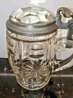 ANTIEKE WAAIER KRISTALLEN PULL ZILVERTIN, Ophalen