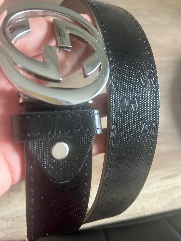 Gucci riem zwart, Kleding | Heren, Ophalen of Verzenden, Nieuw, Zwart