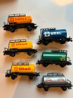 Marklin 6 ketelwagons, Hobby en Vrije tijd, Modeltreinen | H0, Ophalen of Verzenden, Wisselstroom, Wagon, Märklin