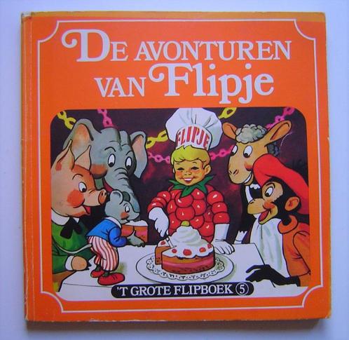 4 boeken + 6 filmstroken Flipje 't fruitbaasje van Tiel, Boeken, Stripboeken, Gelezen, Meerdere stripboeken, Ophalen of Verzenden