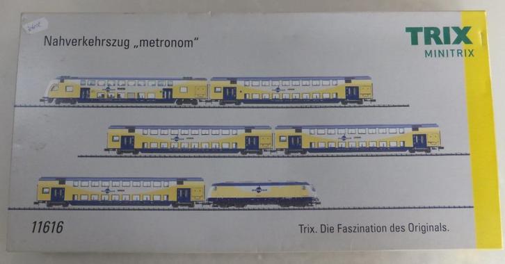 Minitrix 11616 Metronom 6-delige treinset dcc digitaal Lenz, Hobby en Vrije tijd, Modeltreinen | N-Spoor, Zo goed als nieuw, Treinset