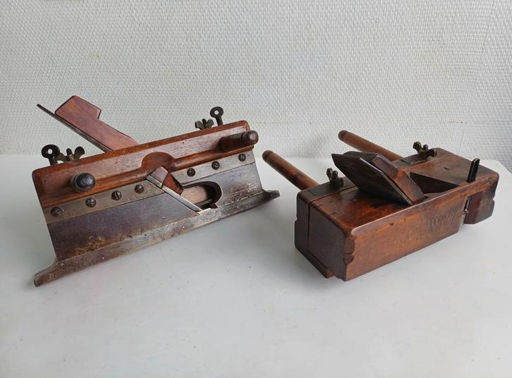 Schaven, veerploeg, bossingschaaf, tandschaaf en boorschaaf, Antiek en Kunst, Antiek | Gereedschap en Instrumenten, Ophalen of Verzenden