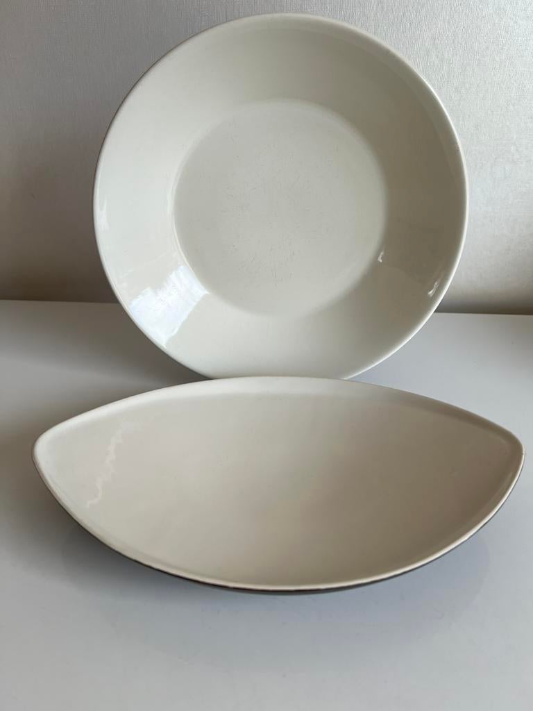 Set 2 FRIS Edam Jubilant Schalen Ivoorwit W de Vries, Ophalen of Verzenden