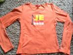 MEXX oranje top longsleeve shirt print JE SUIS BELLE maat M, Maat 38/40 (M), Mexx, Nieuw, Oranje