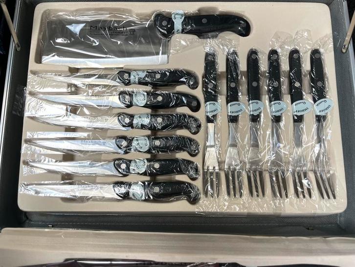 Maybach Messenset Nieuw in Koffer, Huis en Inrichting, Keuken | Bestek, Nieuw, Bestekset, Rvs of Chroom, Ophalen of Verzenden