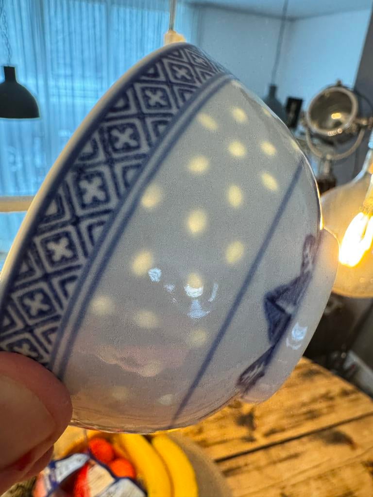 Chinees blauw-wit porseleinen kom, Ophalen of Verzenden