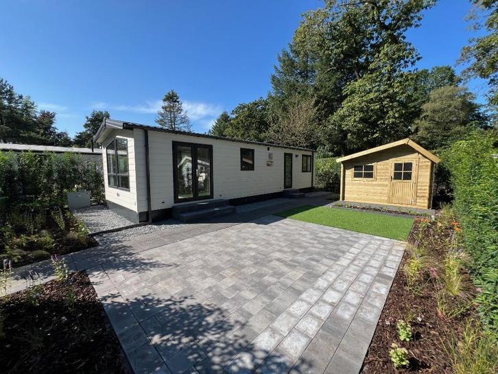 Chalet instapklaar, rustig 50+ park aan de bosrand., Caravans en Kamperen, Stacaravans, tot en met 4, Ophalen