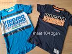 Maat 104 vingino zgan shirt 2x pakket blauw, Ophalen of Verzenden, Zo goed als nieuw, Vingino, Shirt of Longsleeve