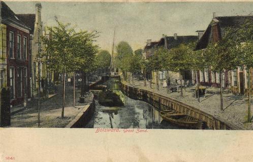 Bolsward, Groot Zand. - 1906 gelopen, Verzamelen, Ansichtkaarten | Nederland, Gelopen, Utrecht, Voor 1920, Ophalen of Verzenden