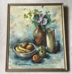 Olieverf schilderij stilleven op doek gesigneerd Cootmans, Antiek en Kunst, Ophalen of Verzenden