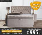 Luxe Hotebedden Boxspring 140 160 180cm €995,-, Ophalen, Overige maten, 200 cm, Overige kleuren