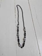 Ketting met zebraprint, Ophalen of Verzenden, Zo goed als nieuw, Zwart, Overige materialen