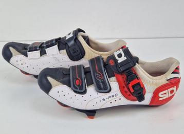 Sidi genius 5 pro white/black/red wielrenschoenen 42 beschikbaar voor biedingen