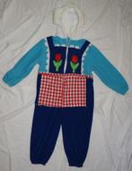 Leuke rood/wit/blauw BOERIN/BOER pak/onesie, Kinderen en Baby's, Carnavalskleding en Verkleedspullen, 104 of kleiner, Jongen of Meisje
