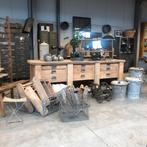 Antieke werkbank, dressoir, toonbank, keuken, oude kast, Ophalen