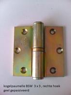Kogelpaumelle scharnier 3x3 BSW, -, Nieuw, Ophalen of Verzenden, -
