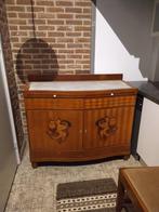 Antiek dressoir met marmer en marquetterie - teab, Antiek en Kunst, Antiek | Meubels | Kasten, Ophalen