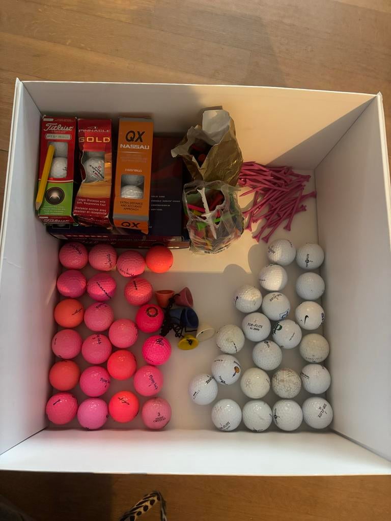 Golfballen en Tees - Groot Pakket!, Ophalen of Verzenden, Gebruikt, Bal(len), Overige merken