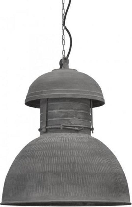 HK Living XL  hanglamp Cement, Huis en Inrichting, Lampen | Hanglampen, Gebruikt, 50 tot 75 cm, Metaal, Ophalen