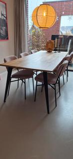 Eettafel - 220x90 cm, Huis en Inrichting, Tafels | Eettafels, Ophalen, Gebruikt, 200 cm of meer, 50 tot 100 cm