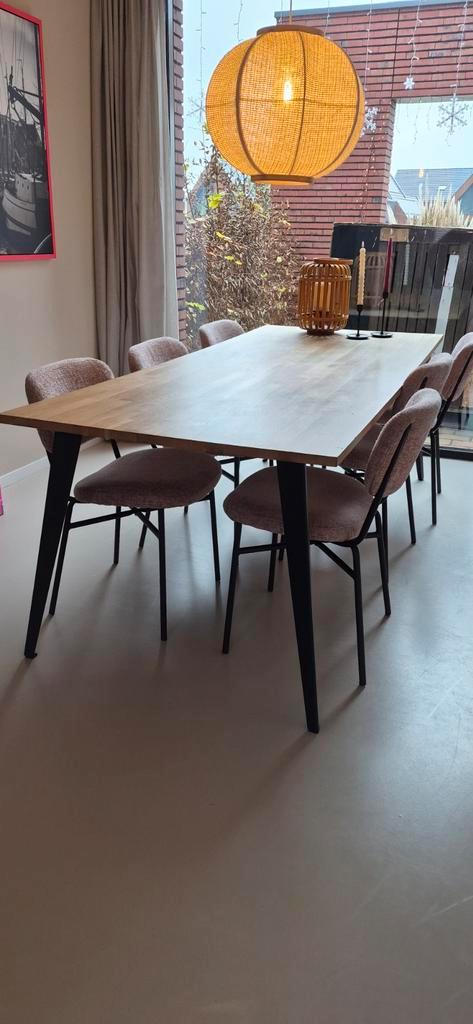 Eettafel - 220x90 cm, Huis en Inrichting, Tafels | Eettafels, Gebruikt, 50 tot 100 cm, 200 cm of meer, Vijf personen of meer, Rechthoekig