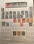 Partij oude zegels en brief - Wilhelmina kind 1891, Verzenden, Nederland