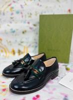 Gucci zwarte web loafers schoenen maat 30 NIEUW (430 euro), Jongen of Meisje, Schoenen, Gucci, Nieuw