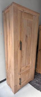 Massief eiken kast met whitewash finish – softclose – nieuw, Ophalen, Eikenhout, Nieuw, Minder dan 150 cm