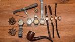 Antiek horloges pijp mes notk, Sieraden, Tassen en Uiterlijk, Horloges | Antiek, Overige merken, Overige materialen, Met bandje
