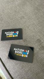 2 bioscoopbonnen, Tickets en Kaartjes, Eén persoon, Cadeaubon, Overige typen