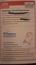 Wadlopen Pieterburen 20% korting, Drie personen of meer, Kortingsbon