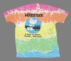 Vintage t-shirt Woodstock 3 days of peace, music and love, Kleding | Heren, Vintage, Overige kleuren, Verzenden, Vintage
