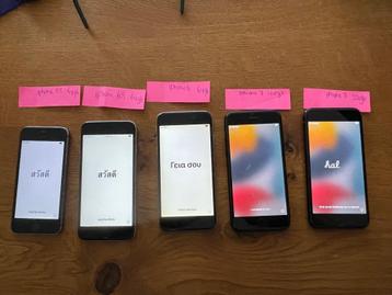 Lot van 5 werkende iPhones 7 / 6s / 5s beschikbaar voor biedingen
